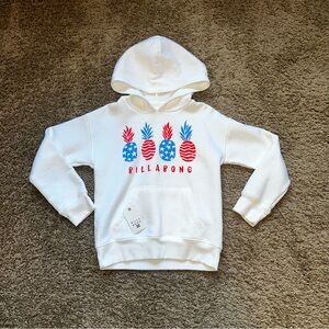 BILLABONG RED WHITE & BLUE PINEAPPLE HOODIE 🍍